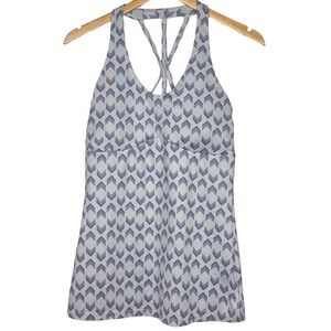 MEC Women’s Body Fit Tank Blue & White Pattern S